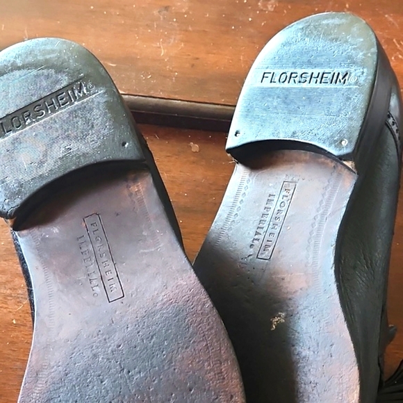Like New Italian Florsheim Imperial Lambskin Leather Tassel Loafers - Picture 4 of 4